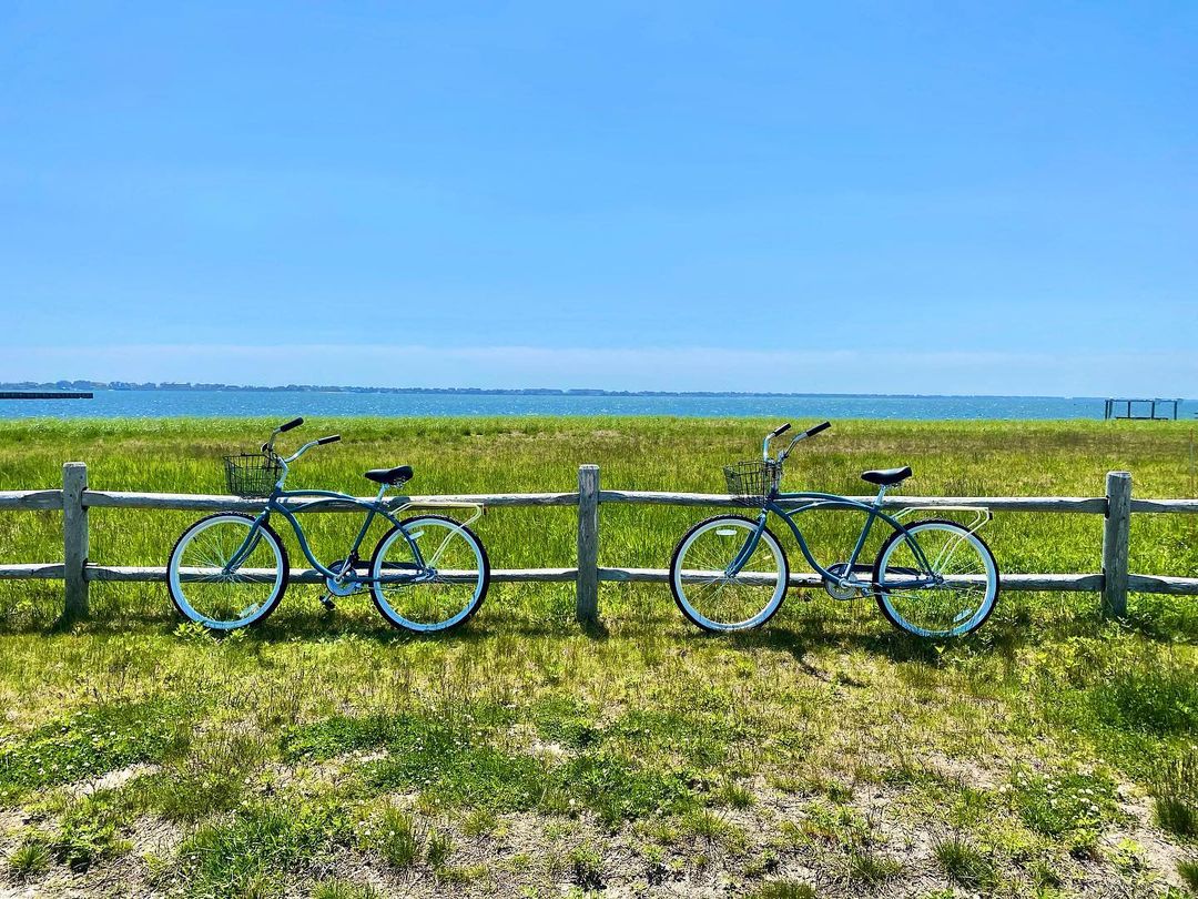 2 bikes and beach
