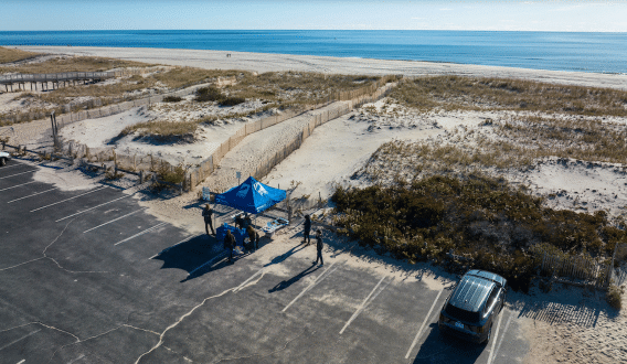 Beach foundation clean up